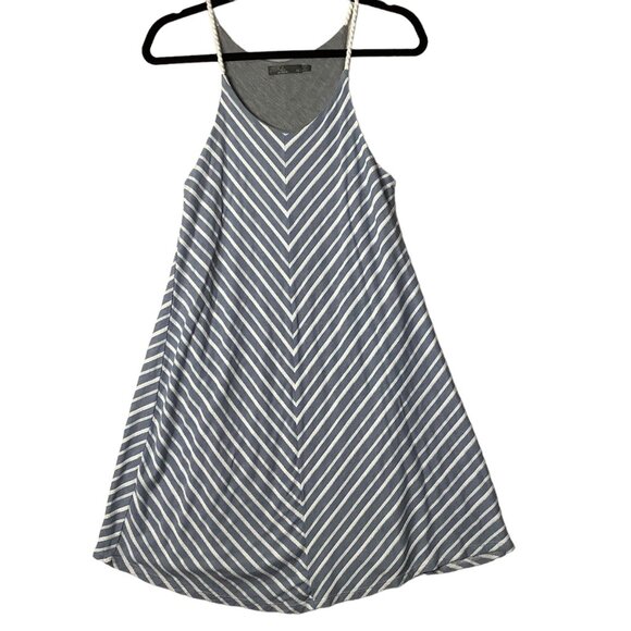 Prana Boho Striped Organic Cotton Blend Sleeveless Dress Women Size Medium - Picture 1 of 11